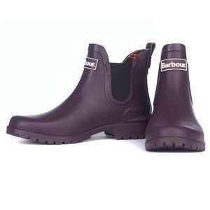 COPY - Barbour South Shields Wilton Wellington Ankle Rubber Rain Boots Women Si…
